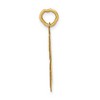 Black Bow Jewelry 14k Yellow Gold, Jersey Collection, Medium Number 66 Pendant - 2 of 4