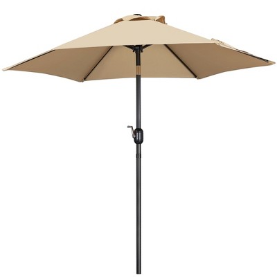 Yaheetech 7.5ft Patio Umbrella Market Umbrella with 6 Ribs