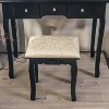 Acekool Modern Vanity Set with Lighted Mirror, 5 Drawers and Cushioned Stool, Makeup Dressing Table for Bedroom, Girls and Women, White - 4 of 4