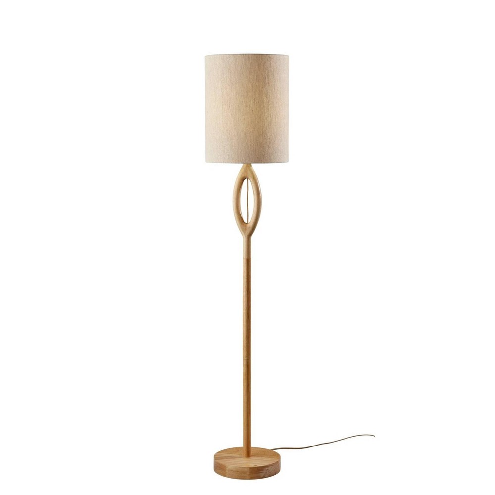 Photos - Floodlight / Street Light Adesso Mayfair Floor Lamp Natural 