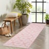 Machine Washable Modern Bedroom Area Rug Floral Large Area Rug Non Slip Throw Ultra Thin Stain Resistant Carpet for Living Room - 3 of 4