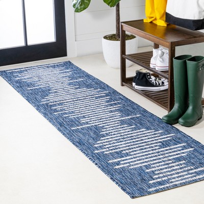 JONATHAN Y Zolak Berber Stripe Geometric Indoor/Outdoor Area Rug