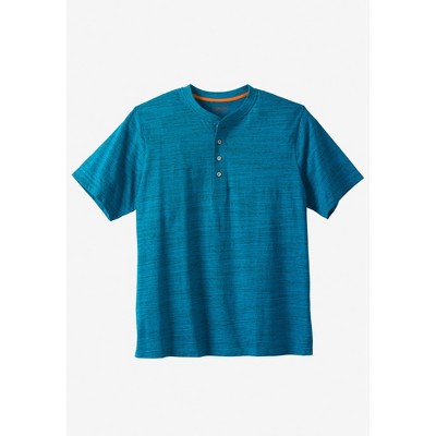 Boulder Creek by KingSize Men's Big & Tall Heavyweight Short-Sleeve Henley Shirt