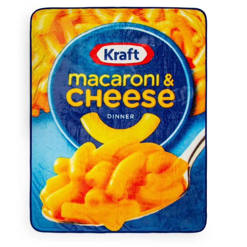 Toynk Kraft Macaroni and Cheese Fleece Throw Blanket | 45 x 60 Inches, 1 of 7