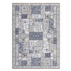 Area Rug 8x10, Washable Boho Farmhouse Floral Plaid Carpet - Soft Non Slip Low Pile Vintage Neutral Rug for Living Room, Bedroom - 2 of 4