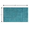 Knightsbridge Chakkar Board 220 GSF Non Skid Back Bath Rug 21 x 34 - 2 of 4