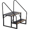 2 Step 1 Handrail RV Steps with Handrails Ladder, Steps for Home, 400 LBS Hot Tub Outdoor Steps, RV Stairs, Camper Steps Portable Stairs for Mobile - 2 of 2