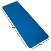 Extra Thick Yoga Mat- Non Slip Comfort Foam, Durable Exercise Mat For Fitness, Pilates and Workout With Carrying Strap By Leisure Sports (Blue) - 3 of 4
