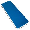 Extra Thick Yoga Mat- Non Slip Comfort Foam, Durable Exercise Mat For Fitness, Pilates and Workout With Carrying Strap By Leisure Sports (Blue) - image 3 of 4