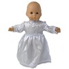 Doll Clothes Superstore Christening Baptism Communion Dress with Hat Fits 15 inch Baby Dolls - 3 of 4