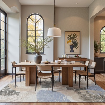 Abynow Medallion Distressed Persian Indoor Area Rug