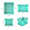 Storex Large File Crate  17.25" x 14.25" x 10.5" Teal (STX61670U03C) - 2 of 3