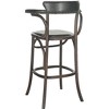 Kenny Bar Stool Brass Nail Heads - MCR4687 - Antique Black - Safavieh - 4 of 4