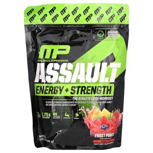 MusclePharm Assault Energy + Strength, Fruit Punch, 12.1 oz (344 g) - 1 of 2