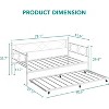 Acekool Twin Daybed, Metal Sofa Bed Frame with Steel Slats, Space-Saving Guest Bed for Bedroom - 2 of 4