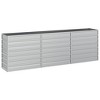 vidaXL Garden Raised Bed Silver Galvanized Steel Large Garden Raised Bed - 2 of 4
