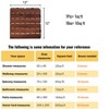 Vynxaria 10 Pieces of Red - Brown Solid Wood - Look Tile Flooring, 12x12 Square with Striped Pattern, Ideal for Patio, Poolside, Balcony, Courtyard - 2 of 4
