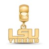 Black Bow Jewelry 14k Yellow Gold Plated Sterling Silver Louisiana State Fighting Tigers NCAA Bead Charm - 2 of 4