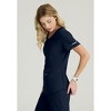Skechers Vitality By Barco Women's Electra 3-Pocket Ribbed V-Neck Scrub Top - 3 of 4
