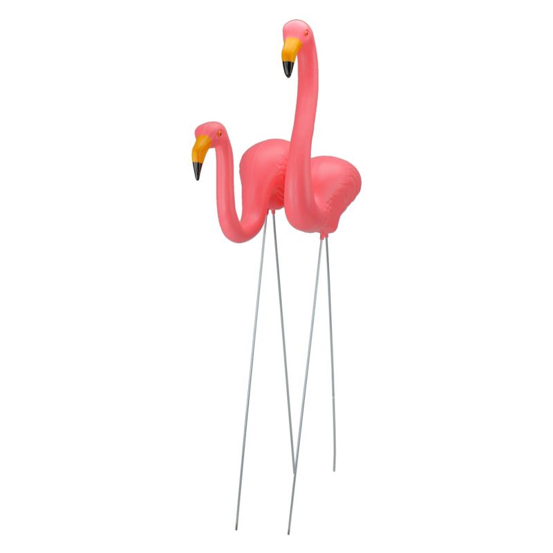 Northlight 2ct Tropical Flamingo Outdoor Garden Lawn Stakes 30" - Pink, 4 of 5