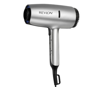 Revlon Dry Max Hair Dryer with Diffuser | Fast Drying, Frizz Control & Shine (1875W, Silver) - 1 of 1
