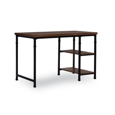 Austin 2 Shelf Desk Brown - Linon