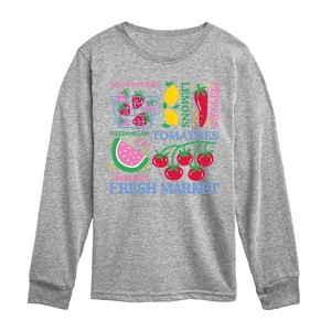 Boys' - Instant Message - Summer Fresh Market Long Sleeve Graphic T-Shirt - 1 of 4