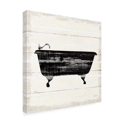 Trademark Fine Art -Sue Schlabach 'Shiplap Bath I' Canvas Art