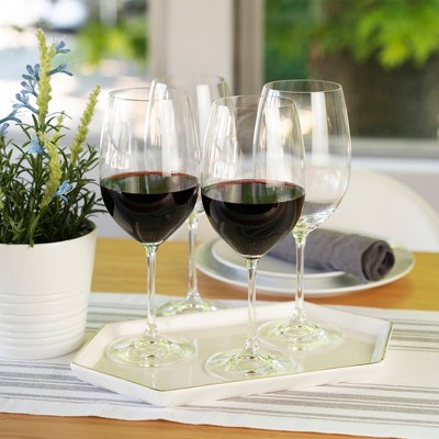 Spiegelau Salute Bordeaux Wine Glasses Set of 4 - -Made Crystal, Classic Stemmed, Dishwasher Safe, Professional Quality Red Wine Glass Gift Set, 25 oz