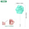 Unique Bargains Wedding Groom Boutonnieres Rose Flower Lapel Pins for Men 1 Pc - 3 of 4