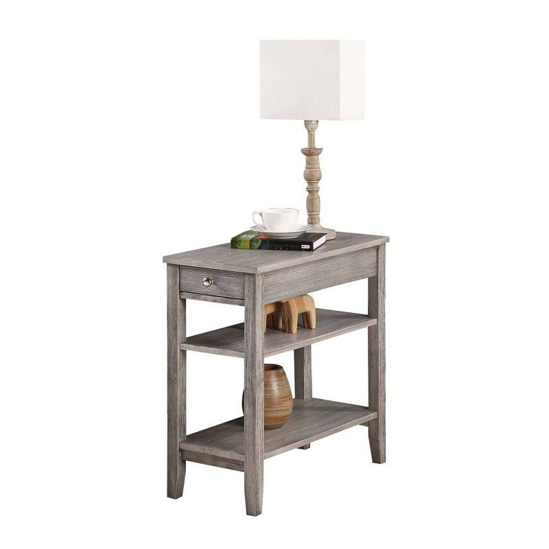 American Heritage 3 Tier End Table with Drawer - Breighton Home, 4 of 11