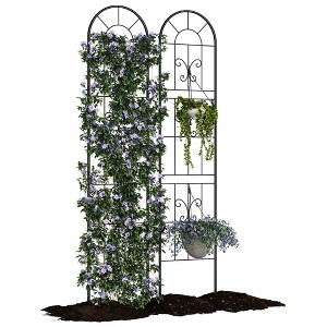 55 x 11.8 inch No Dig Dog Fence Outdoor - Rustproof Animal Barrier, Decorative Garden Fence Panels for Yard Border, Patio - 1 of 4