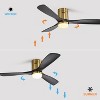 BestParts 52" Low Profile Ceiling Fan with Remote Control & 3 Solid Wood Blades - 2 of 4
