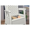 Suncast ELEMENTS Resin Patio Storage Club Chair- White - image 3 of 3