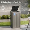 East Oak 31gal Outdoor Trash Can - 2 of 4