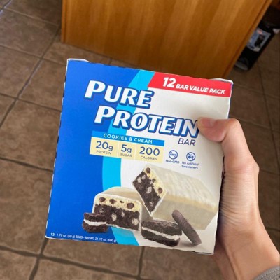 Pure Protein Bar - Cookies & Cream - 12pk : Target