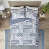 3Pcs Light Weight Jacquard Woven Quilt Set, Contemporary Style Patchwork Design Thin Bed Pad for Hot Summer - 3 of 4