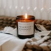Sweet Water Decor Teakwood and Mahogany 11oz Amber Jar Soy Candle - 3 of 4