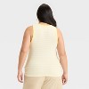 Women's Slim Fit Ribbed Tank Top - A New Day™ - 2 of 3