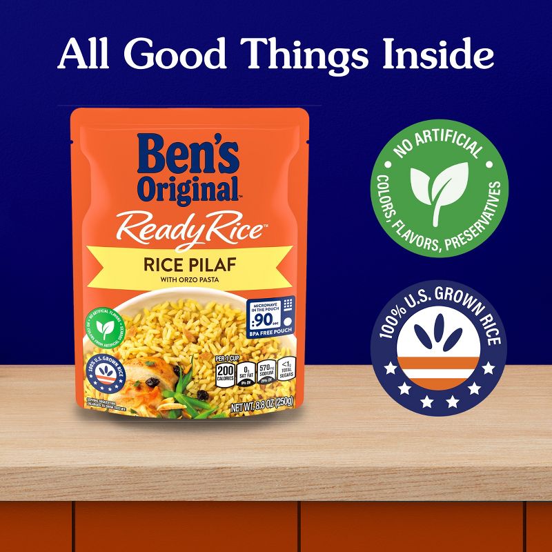 Ben&#39;s Original Ready Rice Rice Pilaf Microwavable Pouch - 8.8oz, 6 of 8