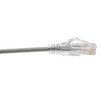 Tripp Lite Cat6 UTP Patch Cable - M/M, Gigabit, Snagless, Molded, Slim, Gray, 7 ft. - 4 of 4