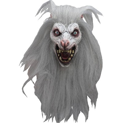 Adult White Moon Halloween Mask