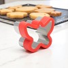 Unique Bargains Biscuit Cutter Medium Butterfly-Shaped Cookie Cutter Hand Wash Stainless Steel Plastic 2.8"x2.3"1.6" 1Pcs - 2 of 4
