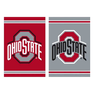 Embossed Suede, Ohio State University Double Sided Indoor Outdoor Decor 18" x 12.5"