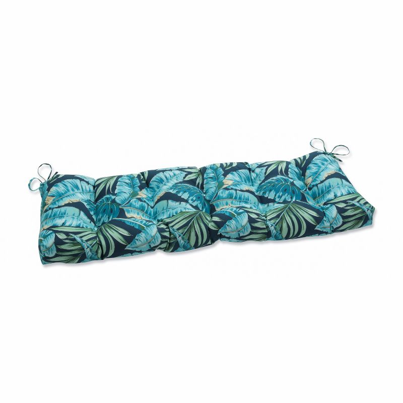 Outdoor/Indoor Blown Bench Cushion Tortola Midnight Blue - Pillow Perfect, 1 of 7