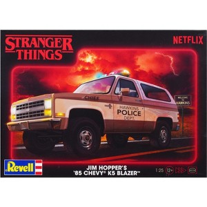 Jim Hopper's 1985 Chevrolet K5 Blazer "Stranger Things" (2016-Current) TV Series (Level 4) 1/25 Plastic Model Kit by Revell - 1 of 4