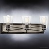 Urban Ambiance Luxury Farmhouse Bath Light 8.25''H x 24.75''W,  Charcoal Finish,  Berkeley Collection, UHP3904 - 4 of 4