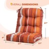 EAGLE PEAK Tufted Outdoor/Indoor Seat/Back Chair Cushions, Set of 2, 42'' x 21'' - 3 of 4