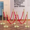 VEVOR 6-Piece Silver Crowd Management Set, Stainless Posts with Red Retractable Rope, 38In Height, Suitable for Indoor & Outdoor,Gold - 2 of 4