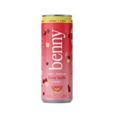 Benny Cherry Vanilla Lightly Sparkling Energy Drink - 12 fl oz Can